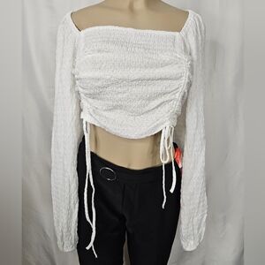 Elegant White Women's Top Large Sophie Rue New With Tags